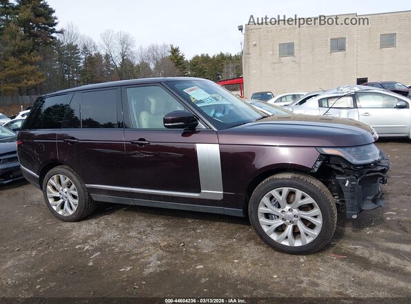 SALGS2SV9KA541003 2019 LAND ROVER RANGE ROVER Maroon 360 interior view