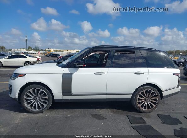 SALGV2SEXLA581406 2020 LAND ROVER RANGE ROVER White Widok wnętrza z tyłu