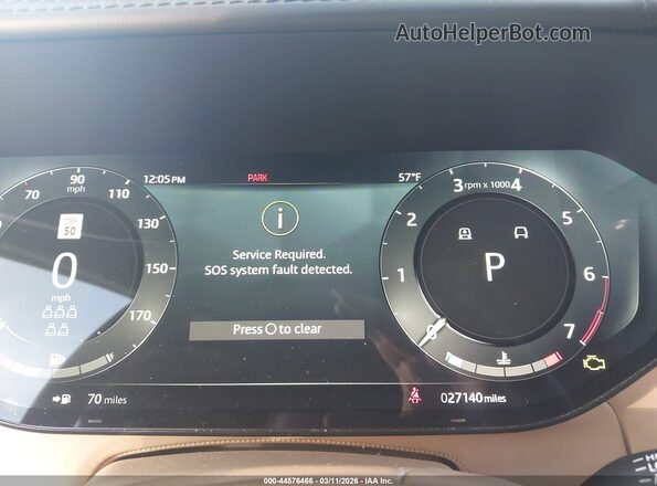 SALKPBE73PA023646 2023 LAND ROVER RANGE ROVER Золотой Вид задних сидений