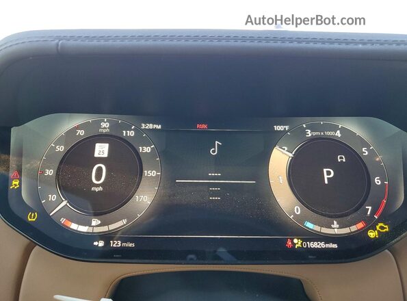 SALKPBE79PA082765 2023 LAND ROVER RANGE Black Instrument cluster view