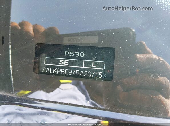 SALKPBE97RA207153 2024 LAND ROVER RANGE ROVER Black Widok komory silnika