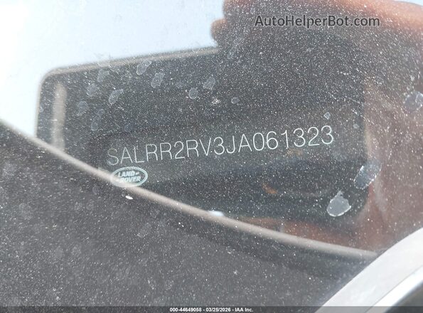 SALRR2RV3JA061323 2018 LAND ROVER DISCOVERY Белый 