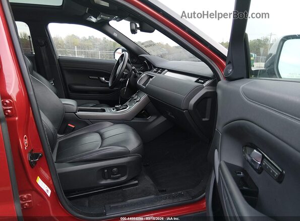 SALVP2RX9JH320958 2018 LAND ROVER RANGE ROVER EVOQUE Red Front interior view