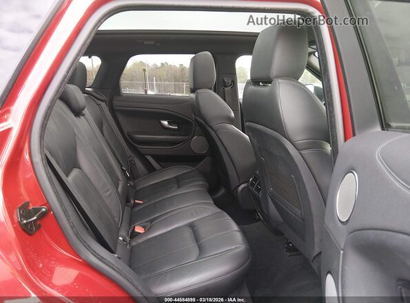 SALVP2RX9JH320958 2018 LAND ROVER RANGE ROVER EVOQUE Red VIN sticker view