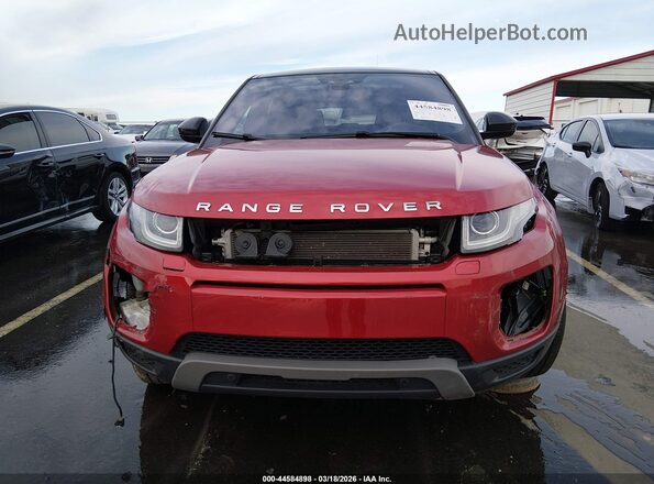 SALVP2RX9JH320958 2018 LAND ROVER RANGE ROVER EVOQUE Red Instrument cluster view