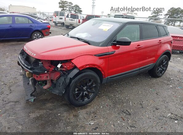 SALVP2RX9KH341116 2019 LAND ROVER RANGE ROVER EVOQUE Red Առջևի ձախ երեք քառորդ տեսարան