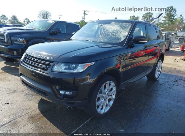 SALWR2EF6GA577492 2016 LAND ROVER RANGE ROVER SPORT Black Առջևի ձախ երեք քառորդ տեսարան