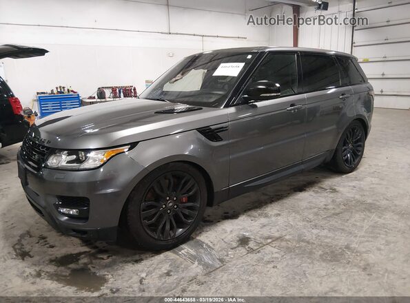 SALWR2FE0HA136366 2017 LAND ROVER RANGE ROVER SPORT Gray Առջևի ձախ երեք քառորդ տեսարան