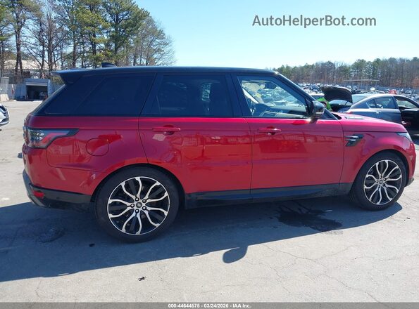 SALWR2RV4KA418559 2019 LAND ROVER RANGE ROVER SPORT Red Widok wnętrza z tyłu