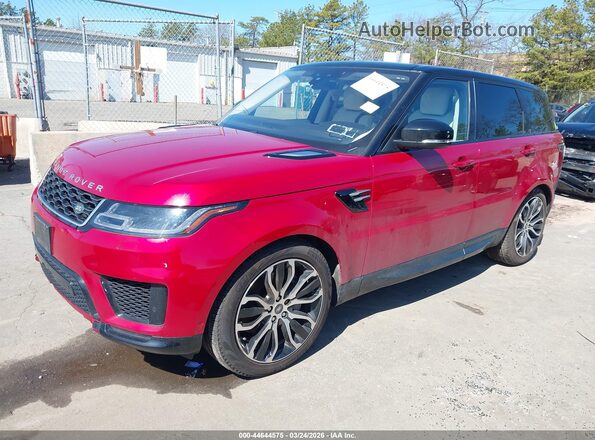 SALWR2RV4KA418559 2019 LAND ROVER RANGE ROVER SPORT Red Przód lewy