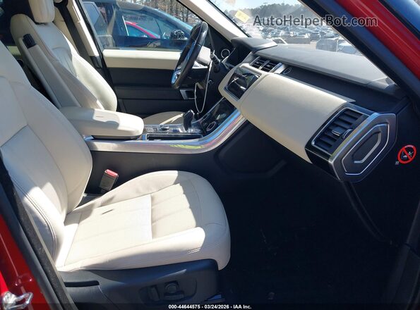SALWR2RV4KA418559 2019 LAND ROVER RANGE ROVER SPORT Red Widok wnętrza z przodu