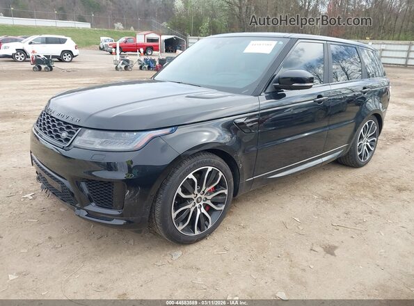 SALWR2SE5LA707977 2020 LAND ROVER RANGE ROVER SPORT Black Առջևի ձախ երեք քառորդ տեսարան