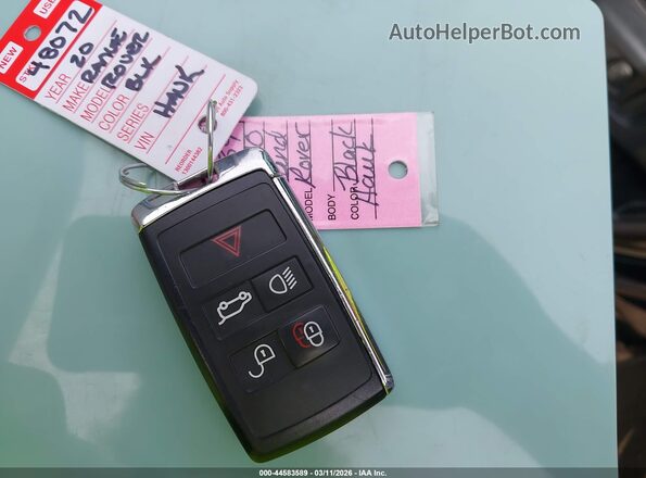 SALWR2SE5LA707977 2020 LAND ROVER RANGE ROVER SPORT Black Առջևի վահանակի տեսք