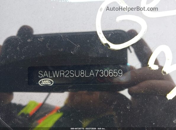 SALWR2SU8LA730659 2020 LAND ROVER RANGE ROVER SPORT Black 
