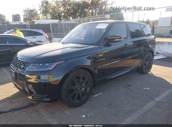 SALWR2SU8MA778275 2021 LAND ROVER RANGE ROVER SPORT Black წინა მარცხენა ხედი სამი მეოთხედიდან
