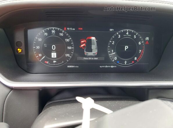 SALWV2SEXMA792120 2021 LAND ROVER RANGE Gray Вид щитка приладів