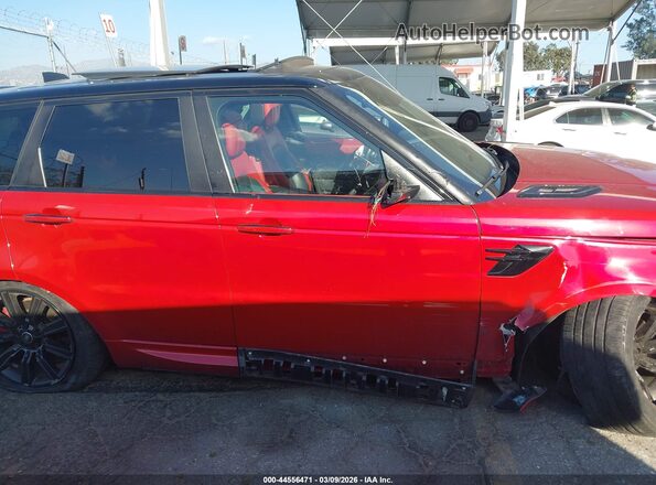 SALWV2SV5JA804136 2018 LAND ROVER RANGE ROVER SPORT Red Rear interior view