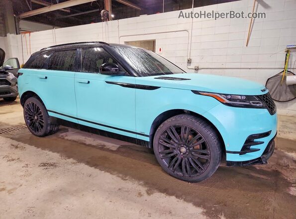 SALYL2RNXJA758789 2018 LAND ROVER RANGE Turquoise Przód prawy