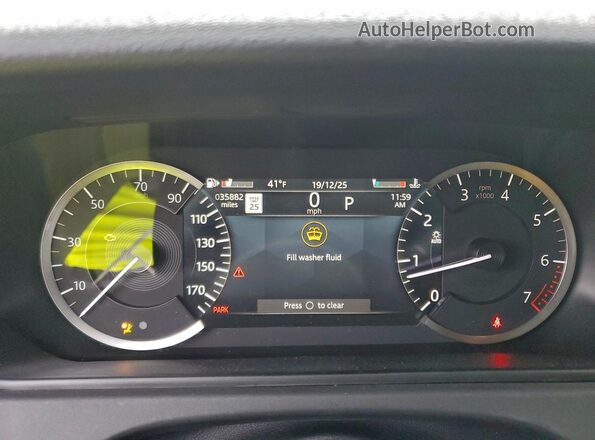 SALYT2EX3MA327237 2021 LAND ROVER RANGE Gray Սարքավորումների վահանակի տեսք