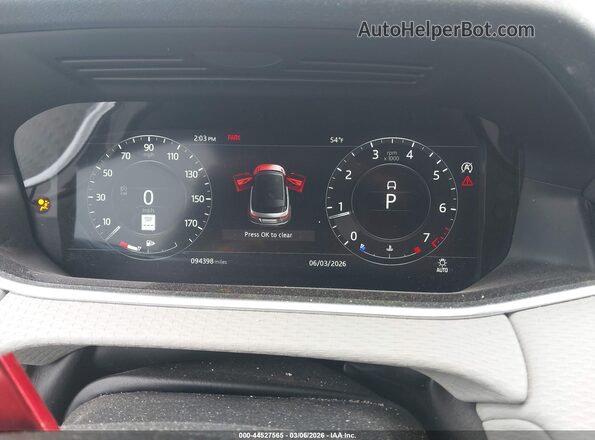 SALZJ2FX4LH057322 2020 LAND ROVER RANGE ROVER EVOQUE White უკანა სავარძლების ხედი