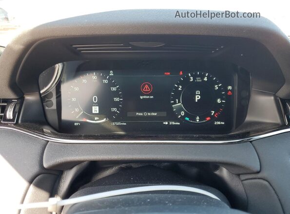 SALZL2FX9NH170695 2022 LAND ROVER RANGE Gray Vista del cuadro de instrumentos