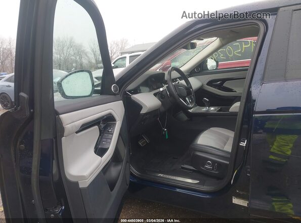 SALZT2FX1MH136412 2021 LAND ROVER RANGE ROVER EVOQUE Dark Blue Widok naklejki z numerem VIN