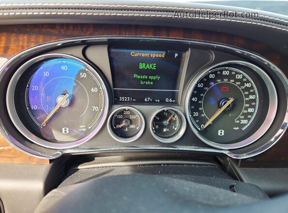 SCBFT7ZA2GC057818 2016 BENTLEY OTHER Gray Widok zestawu wskaźników