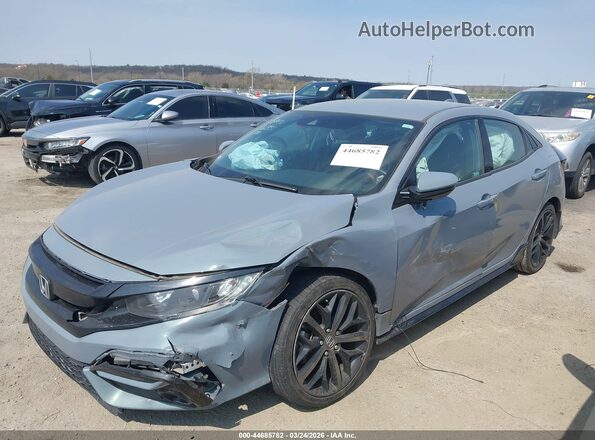 SHHFK7H43MU415212 2021 HONDA CIVIC Gray Передня ліва чверть