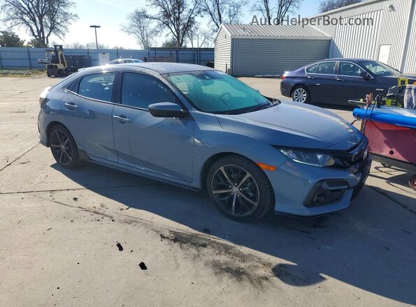 SHHFK7H4XMU411805 2021 HONDA CIVIC Gray Передня права чверть