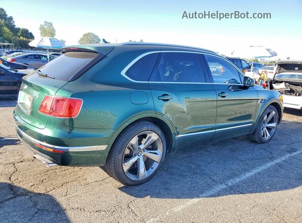 SJAAC2ZV0JC022698 2018 BENTLEY BENTAYGA Зеленый Задняя правая четверть