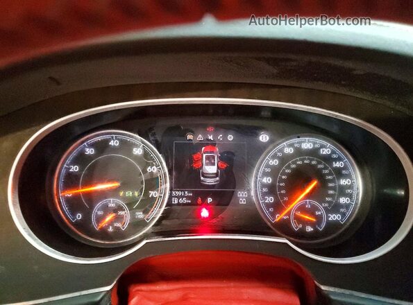 SJAAC4ZV5JC020618 2018 BENTLEY BENTAYGA White Instrument cluster view