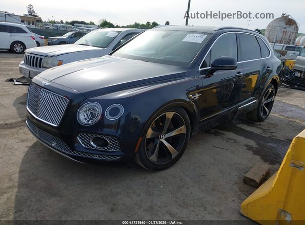 SJAAM2ZV3KC024962 2019 BENTLEY BENTAYGA Dark Blue წინა მარცხენა ხედი სამი მეოთხედიდან
