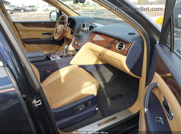 SJAAM2ZV3KC024962 2019 BENTLEY BENTAYGA Dark Blue წინა სალონის ხედი