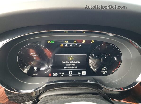 SJAAT2ZVXPC024421 2023 BENTLEY BENTAYGA Black Vista del cuadro de instrumentos