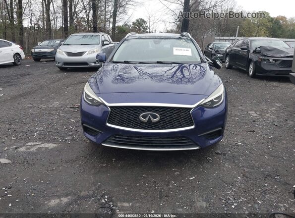 SJKCH5CP5KA010934 2019 INFINITI QX30 Blue Widok zestawu wskaźników