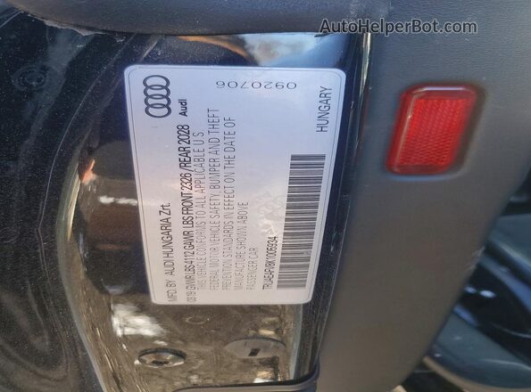 TRUAEAFV8K1005934 2019 AUDI TT Black Շարժիչի բաժամունքի տեսք