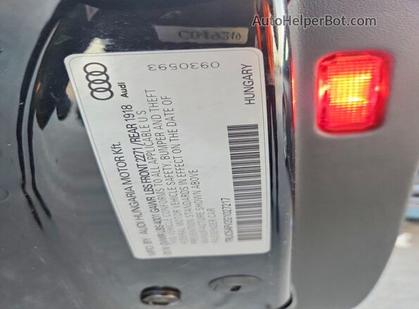 TRUC5AFV2G1027217 2016 AUDI TT Черный Вид подкапотного пространства