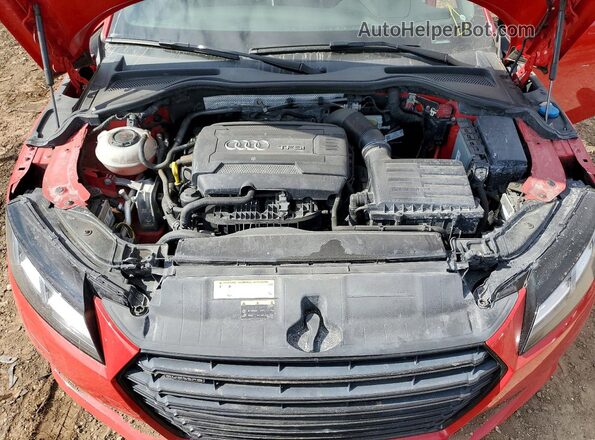 TRUT5CFV0J1006840 2018 AUDI TT Red Rear interior view