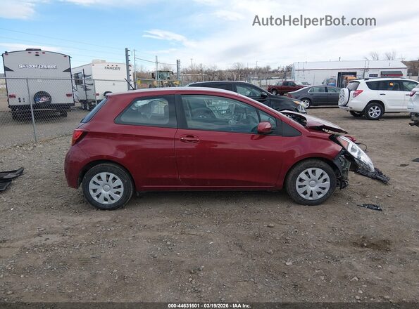 VNKJTUD33HA082696 2017 TOYOTA YARIS Red Սալոնի 360 աստիճան տեսք