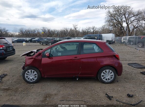 VNKJTUD33HA082696 2017 TOYOTA YARIS Red 
