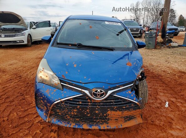 VNKKTUD33GA062984 2016 TOYOTA YARIS Blue Widok z przodu