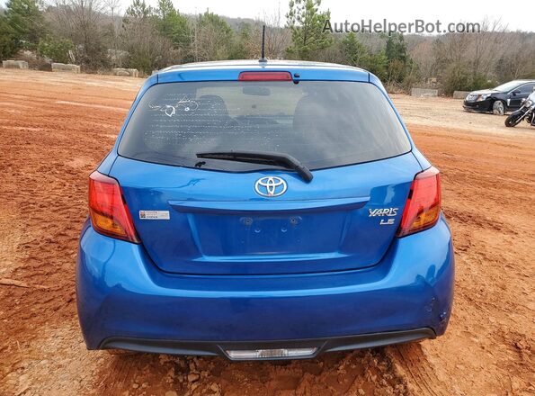 VNKKTUD33GA062984 2016 TOYOTA YARIS Blue Widok z tyłu
