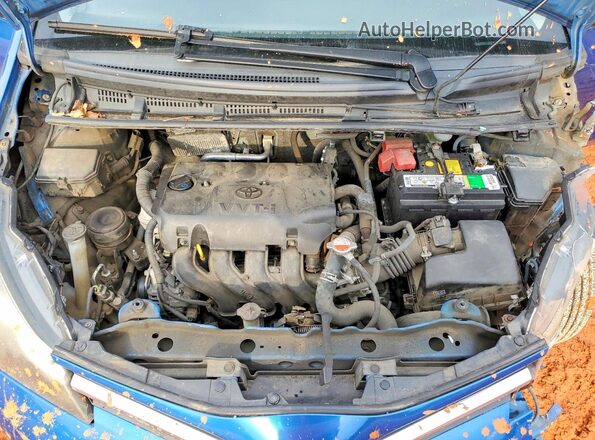 VNKKTUD33GA062984 2016 TOYOTA YARIS Blue Widok wnętrza z tyłu