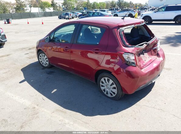 VNKKTUD39HA086191 2017 TOYOTA YARIS Burgundy Հետևի ձախ