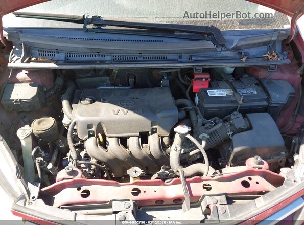 VNKKTUD39HA086191 2017 TOYOTA YARIS Burgundy Հետևի տեսք