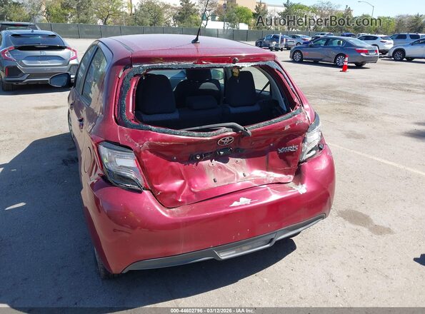VNKKTUD39HA086191 2017 TOYOTA YARIS Burgundy Դիմացի տեսք