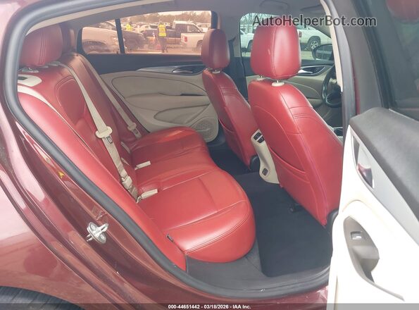 W04GL6SX4K1008502 2019 BUICK REGAL Burgundy Widok naklejki z numerem VIN