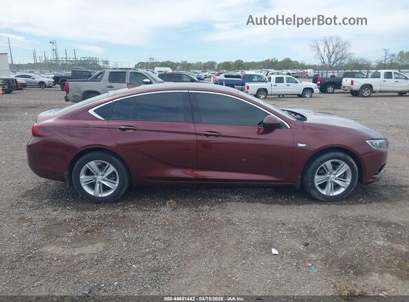 W04GL6SX4K1008502 2019 BUICK REGAL Burgundy Widok wnętrza z tyłu