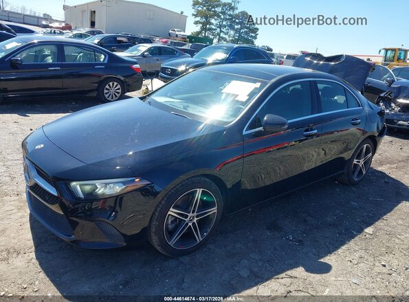 W1K3G4EB0NJ351587 2022 MERCEDES-BENZ A 220 Black წინა მარცხენა ხედი სამი მეოთხედიდან