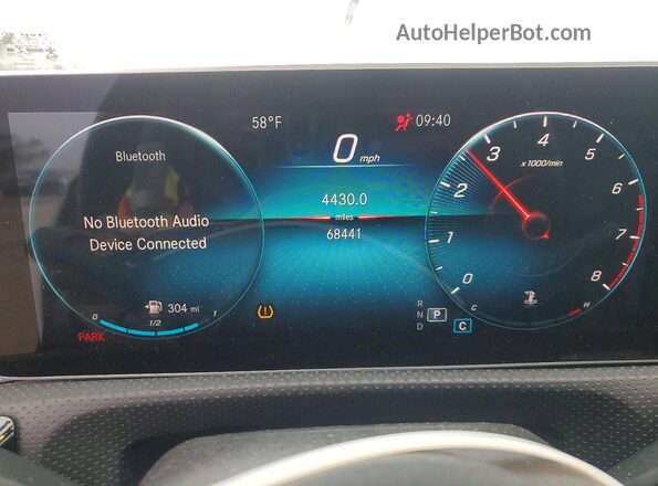 W1K3G4EB9LJ200485 2020 MERCEDES-BENZ A Gray 